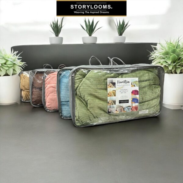 1 DOUBLE BED WARM  QUILT COVER { 90x100 INCHES } Can be Used as Double Ply Blanket also. ( 2 in 1 )